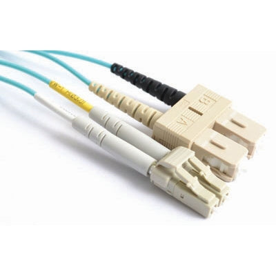 Perfect Vision PV-X8LYM1FISC Duplex Jumpers LC/PC-SC/PC Patch Cable, 50um OM3, 1.6mm LC-SC, 1M