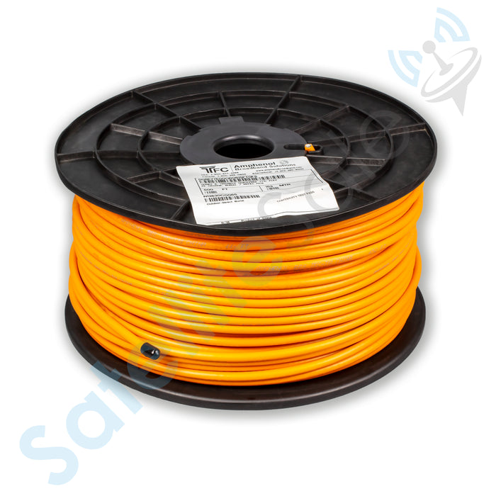 Amphenol Times Fiber Outdoor RG6 Coaxial 1800 Mhz Underground Burial Cable Orange 500 feet