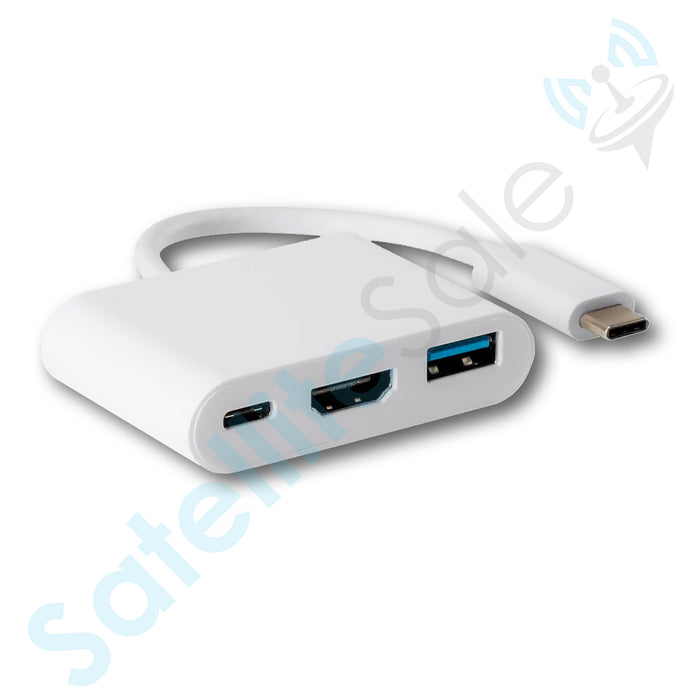 SatelliteSale USB Type C to HDMI/USB-C/USB 3.0/DVI/VGA Converter