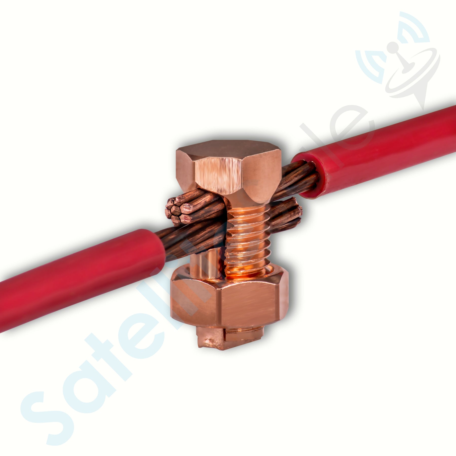 SatelliteSale UL-Listed High Strength Copper Grounding Split Bolt Connectors