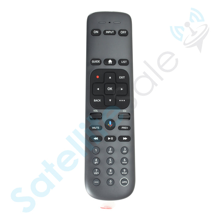 SatelliteSale Remote Control Replacement DIRECTV RC83V for Gemini and Gemini Air, Bluetooth, Voice Control with Google Assistant, Black RC with Batteries Included