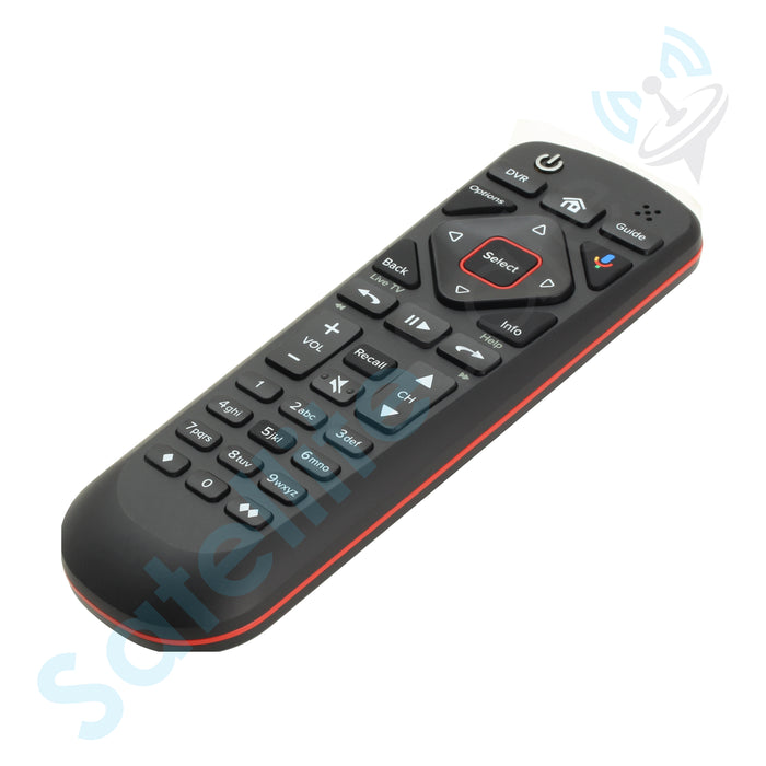 SatelliteSale Remote Control Replacement Dish Network 54 Series Compatible with Hopper, Joey and Wally Receivers, Backlit Keys, Voice RC Black Plastic with Batteries Included