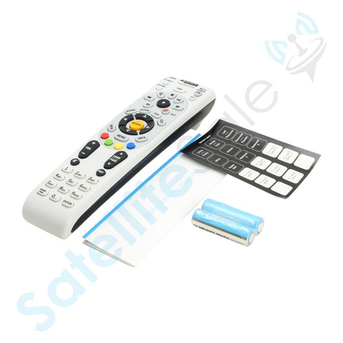 SatelliteSale Remote Control Replacement DIRECTV RC66RX IR/RF for Satellite Receiver, DVR Controls, Gray Plastic RC with Batteries Included