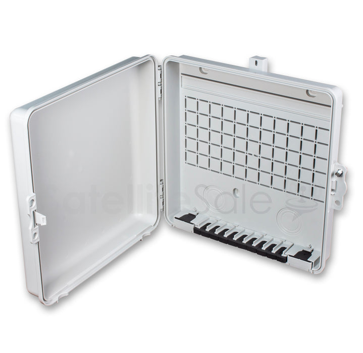 SatelliteSale Weatherproof Junction Box Heavy Duty Enclosure UV-Rated Thermoplastic Alloy