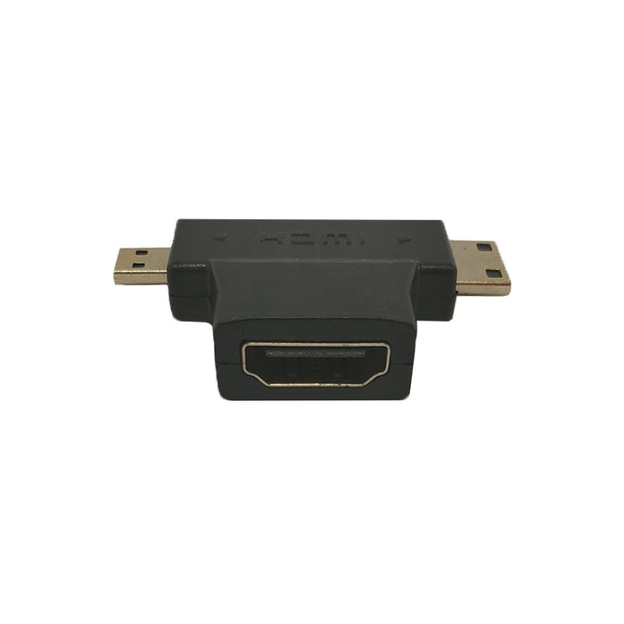 Adaptateur Micro HDMI mâle vers HDMI femelle standard HDTV 4K 1080p 3D 