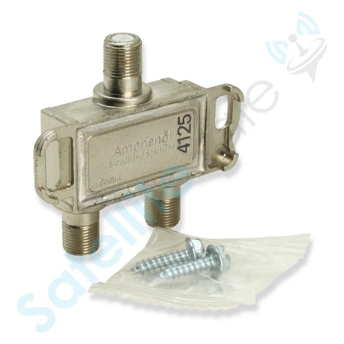 Amphenol Broadband Solutions ABS2202H 2-Way MoCA Coaxial Splitter 5-1675 MHz 6kV Surge Protected -4.5 dB Per Port