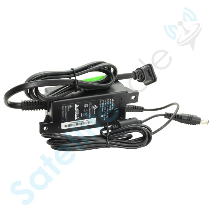 SatelliteSale EPS10 Replacement AC/DC Power Adapter 12V 1.5A 18W Compatible with DIRECTV H25 C31 C41 C51 C61 C71KW Receivers, Mini Genie, DECA - Black Matte Plastic