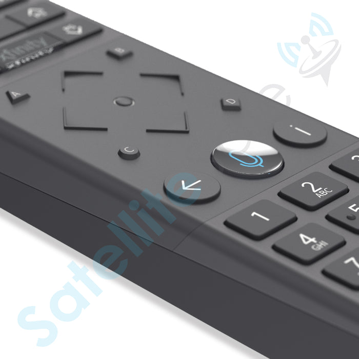 SatelliteSale Remote Control Replacement Xfinity XR15 for Comcast X1 Xi6 Xi5 XG2 & Flex - Voice Commands Backlit Black ABS Plastic RC with Batteries Included