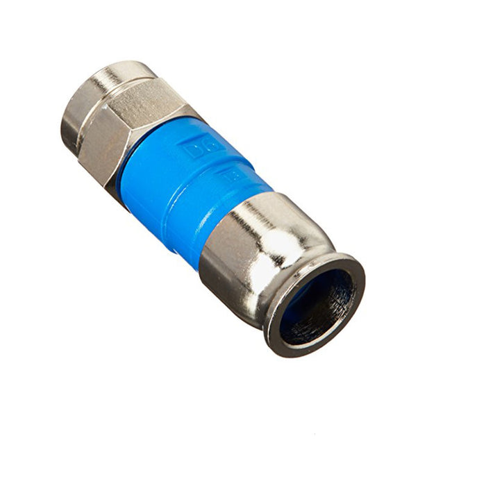 PPC BELDEN SNSD6 Azul RG6 Conectores de compresión Snap-N-Seal, paquete de 5