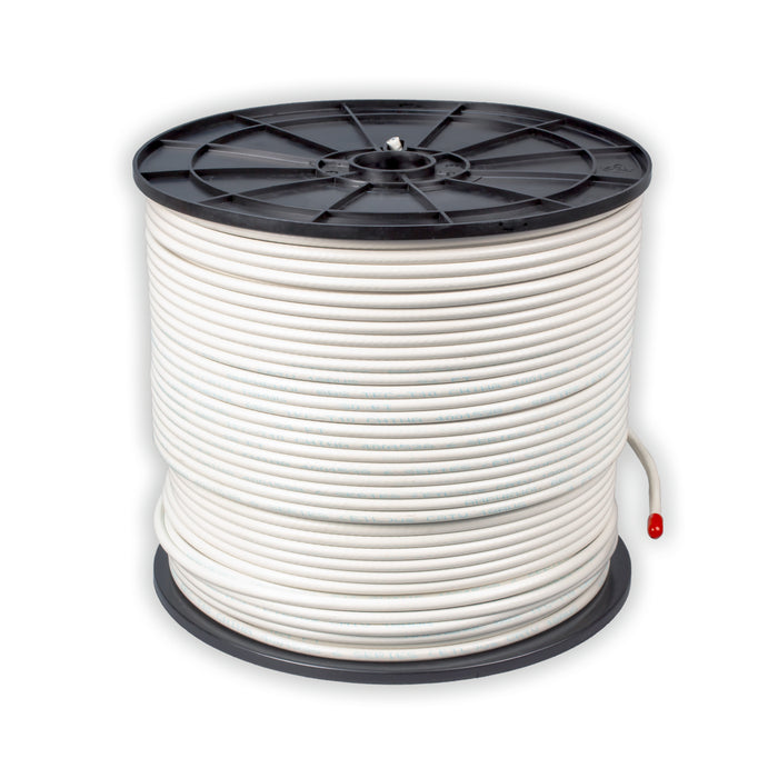 Amphenol Times Fiber T6TQP77-LTV(CATV) Communication 1000 Mhz Coaxial White Cable 1000 feet