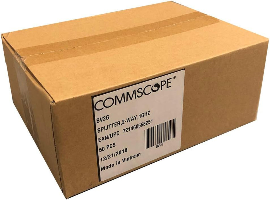 Commscope SV-2G Divisor coaxial de 2 vías 5-1000 mhz - Paquete de 50