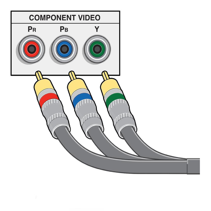 Component Video Cable Color Code Component Video Cable 3 RCA 6 ft RGB HDTV DVD VCR Brand New — SatelliteSale