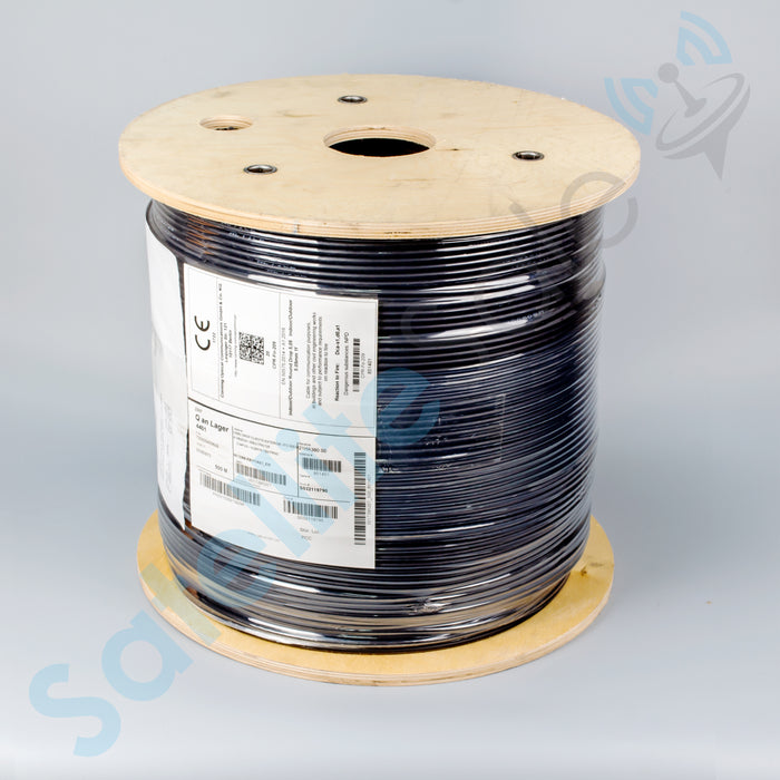 Corning Cable óptico de caída para interiores/exteriores 5,05 mm A-VB(ZN)H 1E9ULTRA/125 1640 pies PVC negro