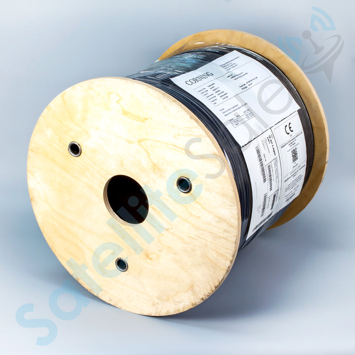 Câble Optique Corning Intérieur/Extérieur 5,05mm A-VB(ZN)H 1E9ULTRA/125 1640ft PVC Noir