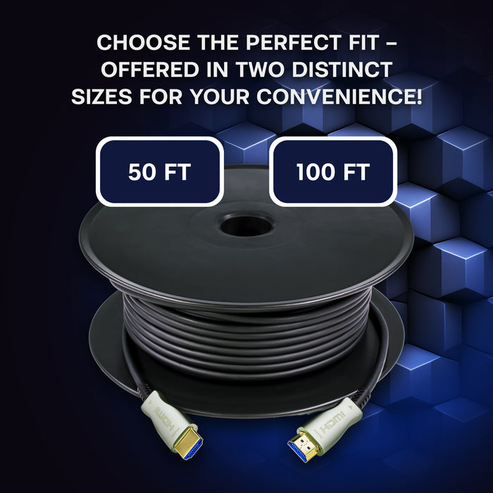 thumbnail image 2 of SatelliteSale Digital High-Speed HDMI 2.0 Fiber Optic Cable – 4K UHD 18Gbps – 60Hz – Black 2 of 3