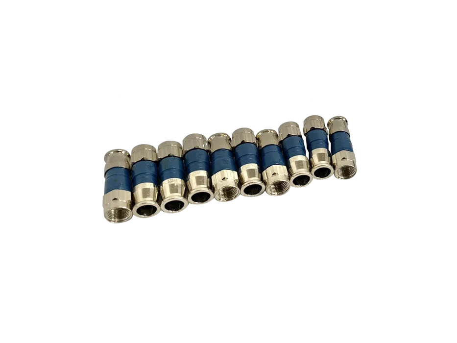 PPC RG-6 Universal F-Type Coax Cable Compression Connectors, Bag of 50 Pcs.  (EX6XL-PLPLUS)