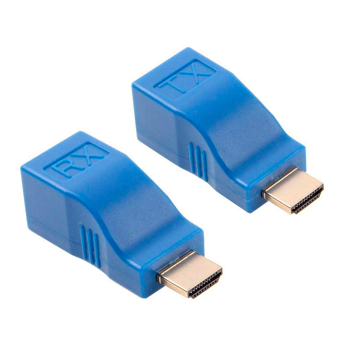SatelliteSale – convertisseur HDMI sur Ethernet, câble RJ45 Cat 5e/6, adaptateur PVC noir, 10.2Gbps, 4K/30Hz