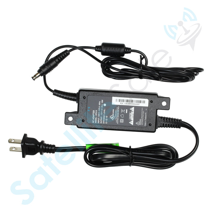SatelliteSale EPS10 Replacement AC/DC Power Adapter 12V 1.5A 18W Compatible with DIRECTV H25 C31 C41 C51 C61 C71KW Receivers, Mini Genie, DECA - Black Matte Plastic
