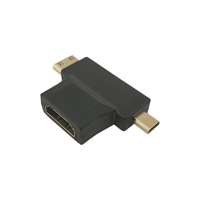 Micro HDMI Male to Standard HDMI Female Adapter HDTV 4K 1080p 3D