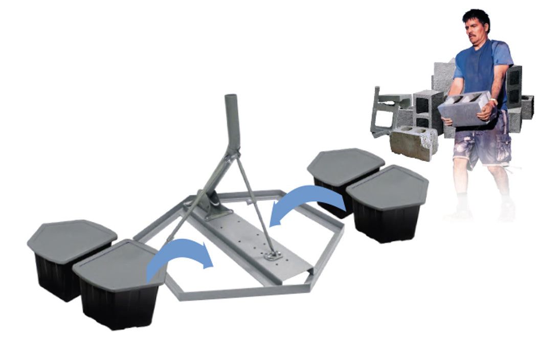 Hydro-Mount NPR9-KIT Non-Penetrating Mount by Perfect Vision ...