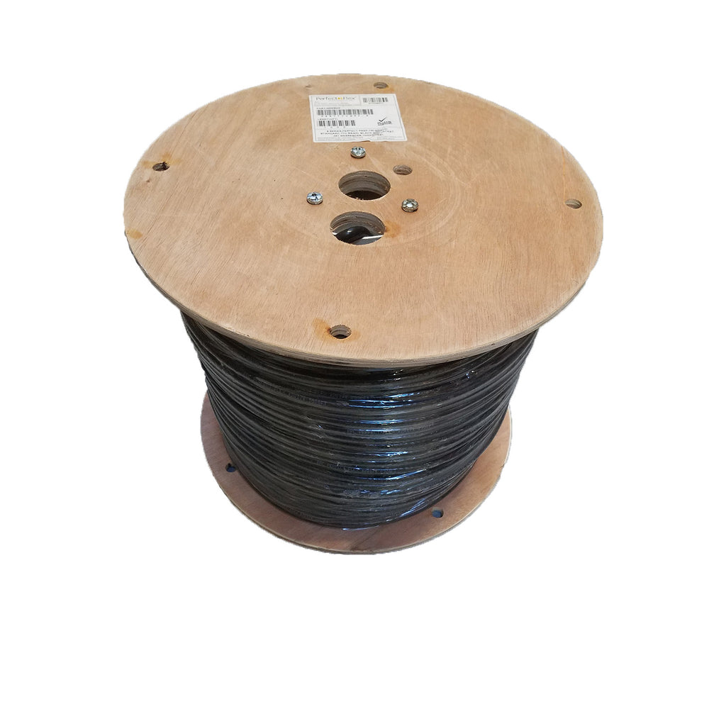 1000 FT PPC CATV RG6 Cable Satellite Black Coaxial 3GHz P6ET77VMRF