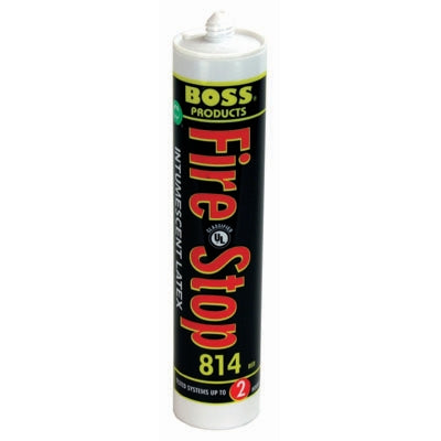 BOSS Intumescent Latex Firestop Sealant PVFS814, 10Oz, Boss 814 Red