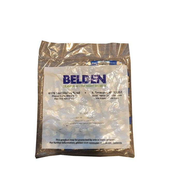 PPC Belden SNSD6 Bleu RG6 Snap-N-Seal Connecteurs à compression 50-Pack