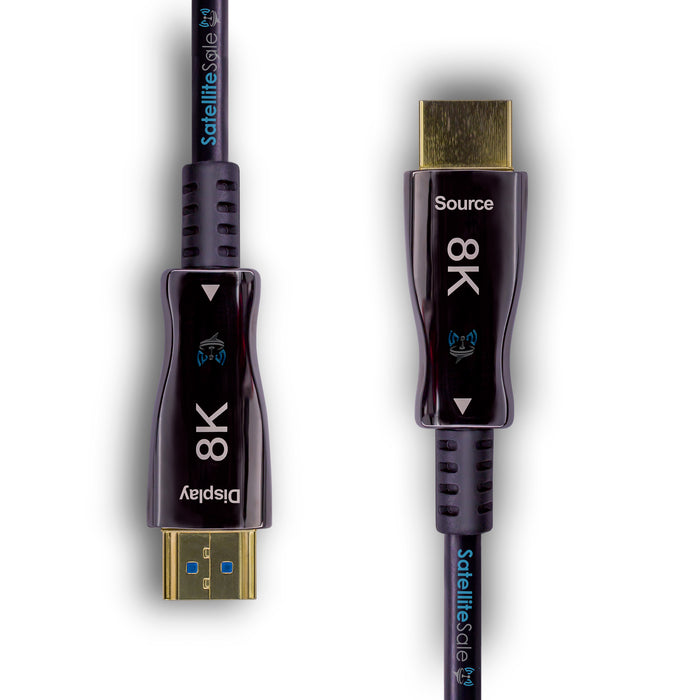 SatelliteSale – câble à Fiber optique numérique 8K HDMI 2.1, 8K/60Hz, 48Gbps, fil universel, cordon noir en PVC 