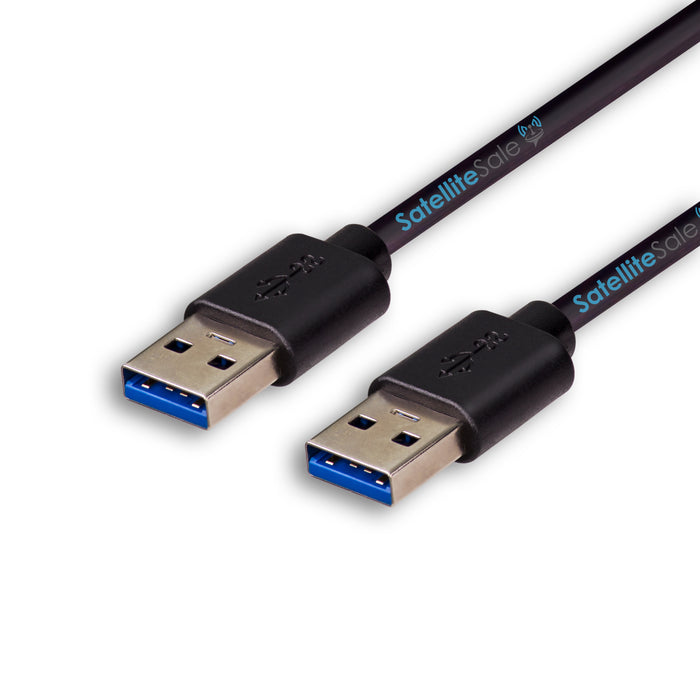 USB 3.0 A Male To A Male Cable – 3FT, Metal Casing, Super Speed Data Transfer & Power Charger