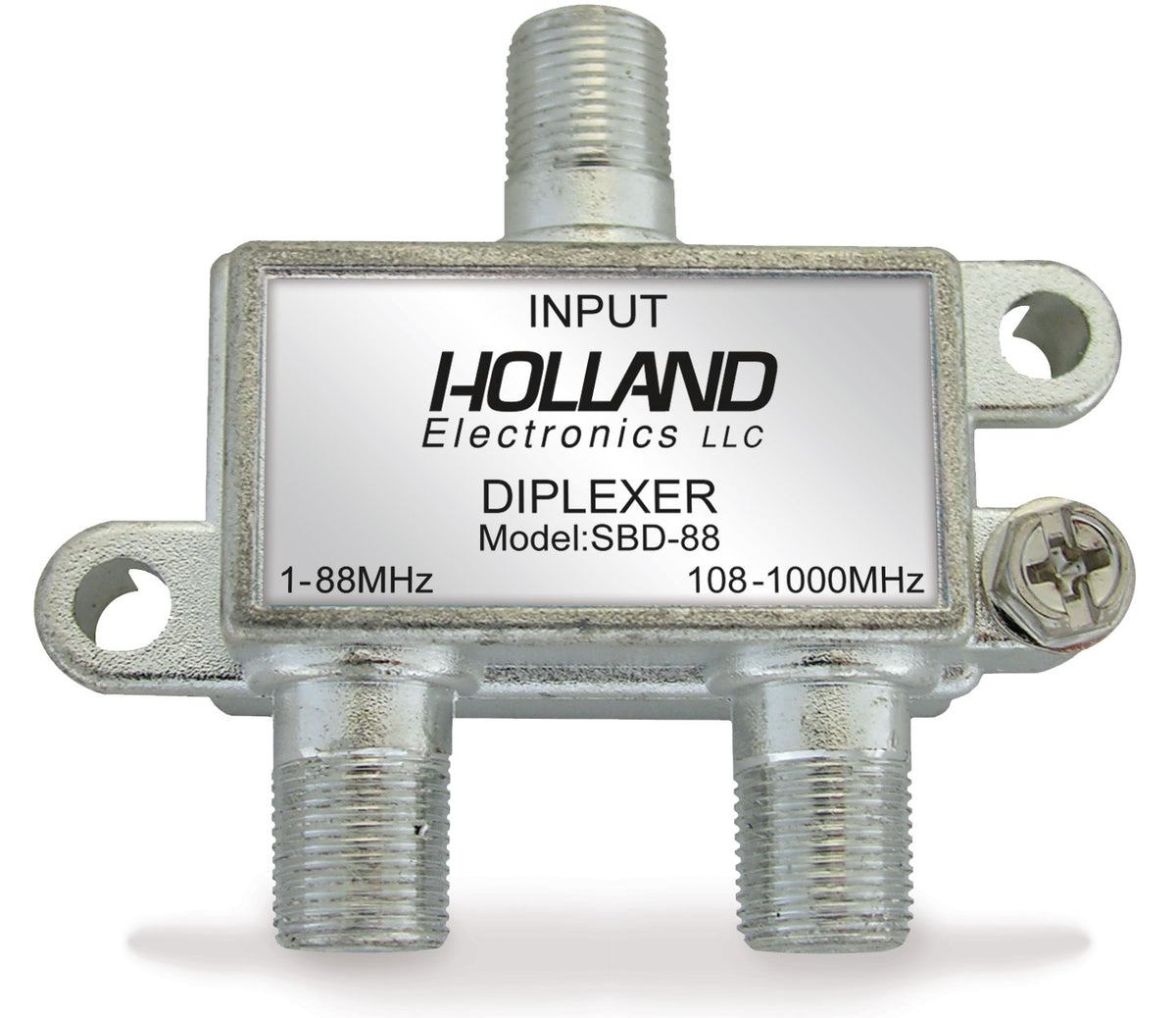 Holland Electronics Sbd-88 Sub Band Diplexer, 88 Mhz   108 Mhz, Docsis 