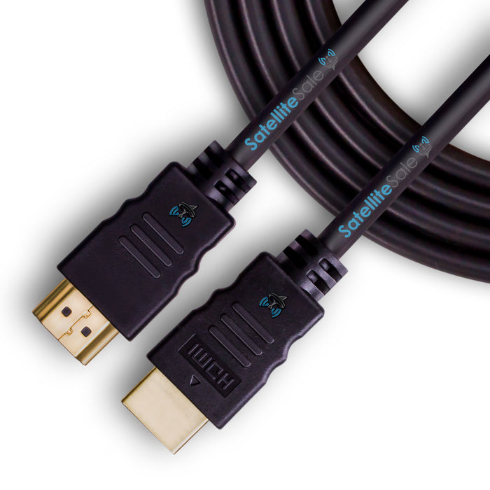Câble HDMI numérique haute vitesse 2.0 SatelliteSale 4K/60Hz 18Gbps PVC 2160p cordon noir fil universel 
