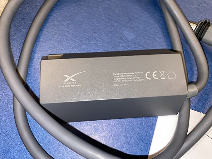 Adaptador Ethernet Starlink para red externa con cable, negro (01519231-502)