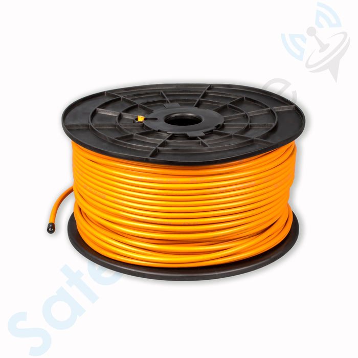 SatelliteSale Outdoor RG6 Coaxial 1800 Mhz Underground Burial Flooded Cable Universal Wire Polyethylene Orange Cord