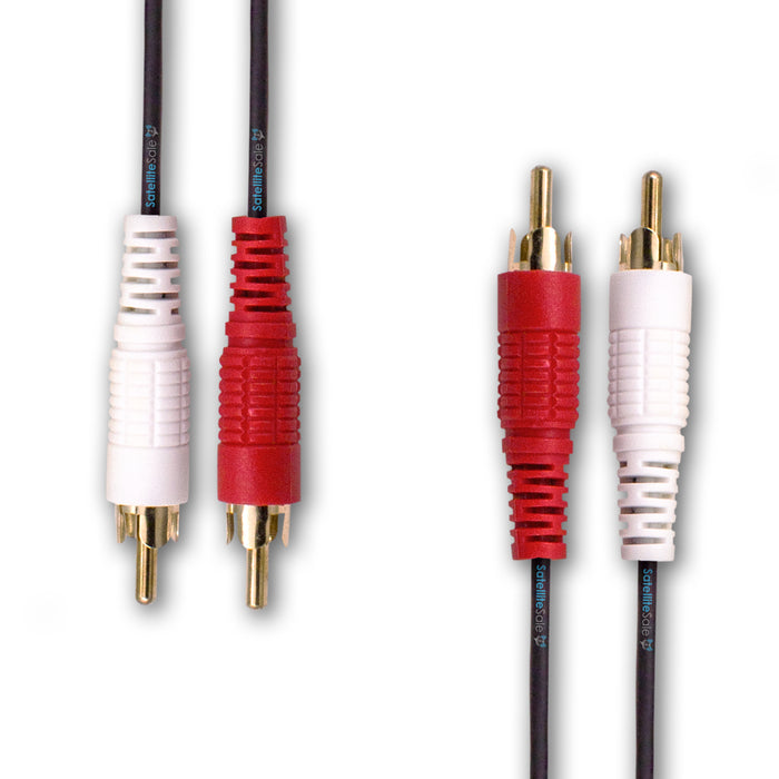 VCELINK Lot de 2 câbles audio RCA en Y, 1 RCA (mâle) vers 2 RCA