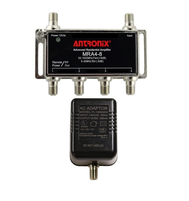 Antronix AMP MRA4-8/AC Broadband Cable TV Signal Booster With