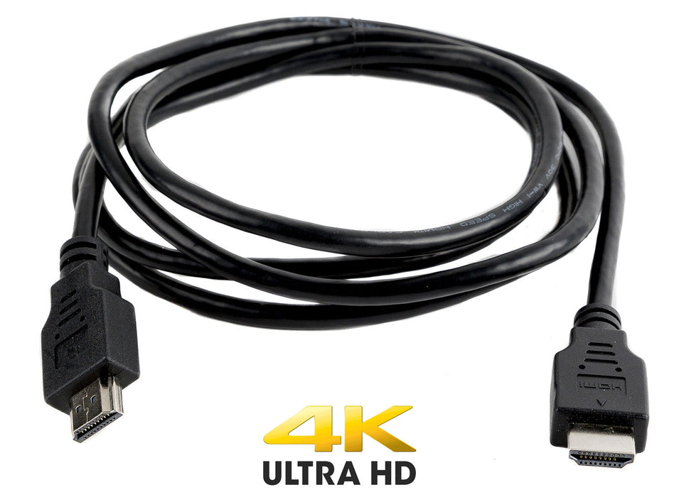 Lot de 100 câbles HDMI 1.4 numériques haute vitesse 4K/30 Hz 10,2 Gbps PVC 2160p fil universel cordon noir par SatelliteSale 6 pieds