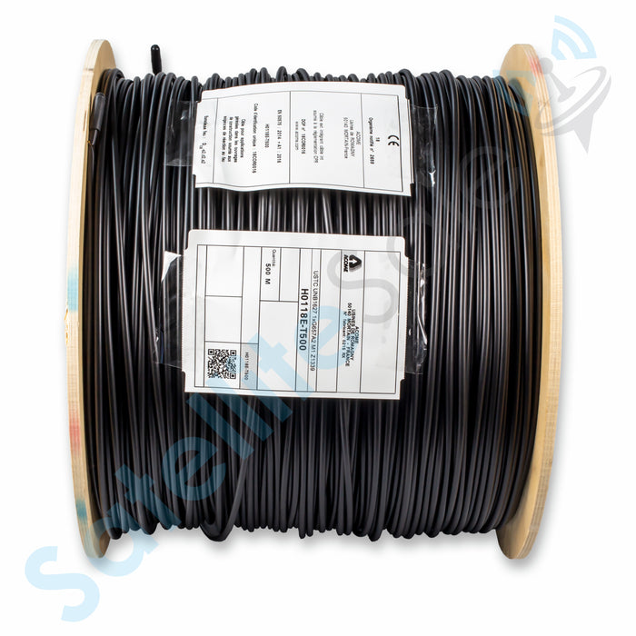 Acome Acoptic UNB1627 Cable negro de bajada de fibra óptica aérea/subterránea desprendible para interiores/exteriores 500 m/1640 pies
