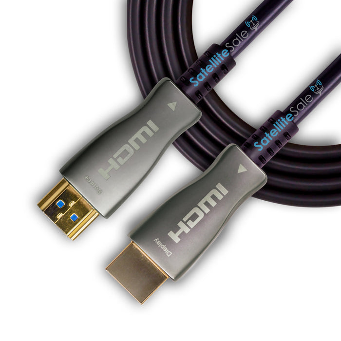 SatelliteSale – câble à Fiber optique numérique HDMI 2.0, haute vitesse, 4K/60Hz, 18Gbps, noir, 2160p, fil universel, cordon en PVC 