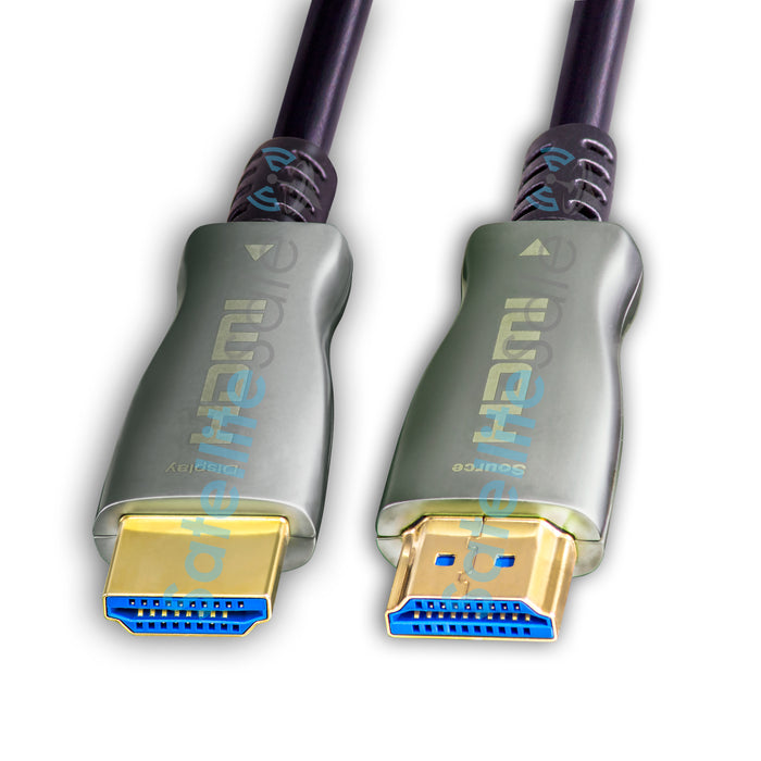SatelliteSale – câble à Fiber optique numérique HDMI 2.0, haute vitesse, 4K/60Hz, 18Gbps, noir, 2160p, fil universel, cordon en PVC 