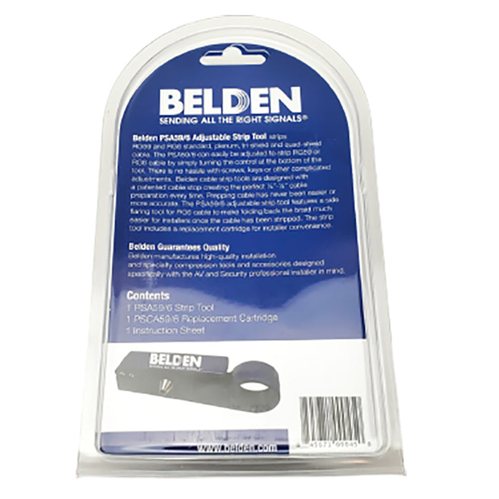 Outil de dénudage de câble coaxial réglable Belden PSA59/6