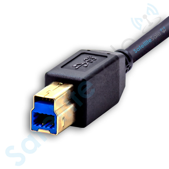 SatelliteSale Cable USB tipo C a tipo C o tipo B Cable de datos y alimentación macho a macho Cable universal 6 pies