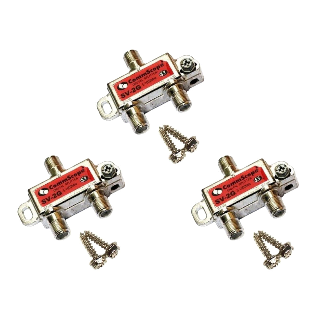 CommScope HomeConnect Digital Coaxial Splitter SV-2G (Pack of 3 ...