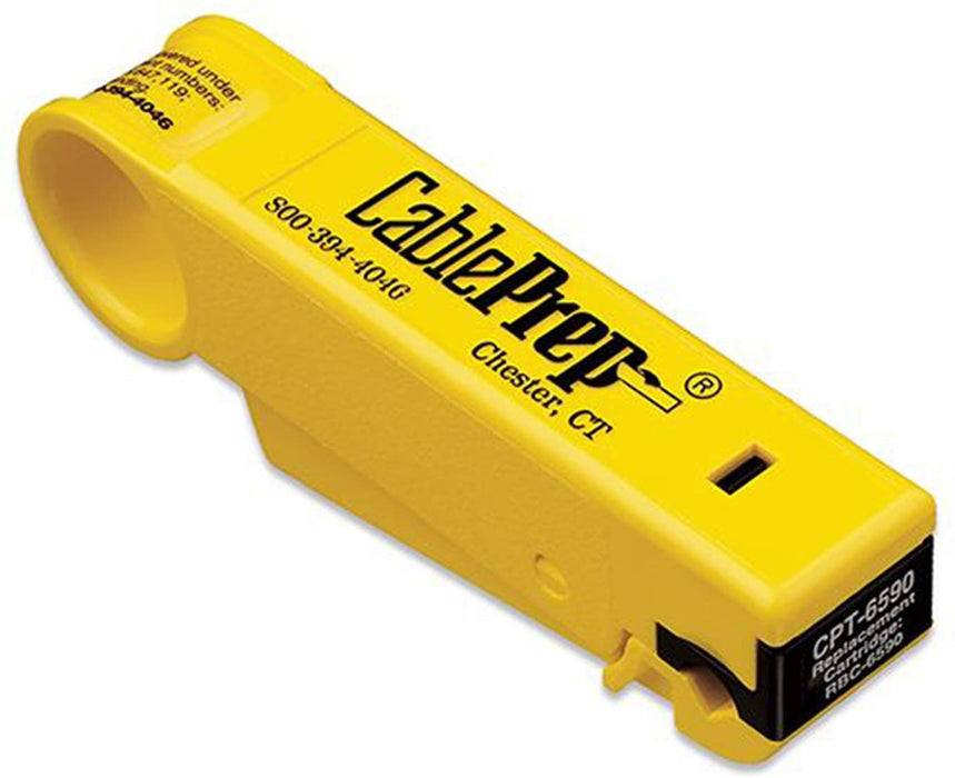 CablePrep CPT-6590-1S Pince à dénuder pour câble de dérivation/câble coaxial, RG6/RG59