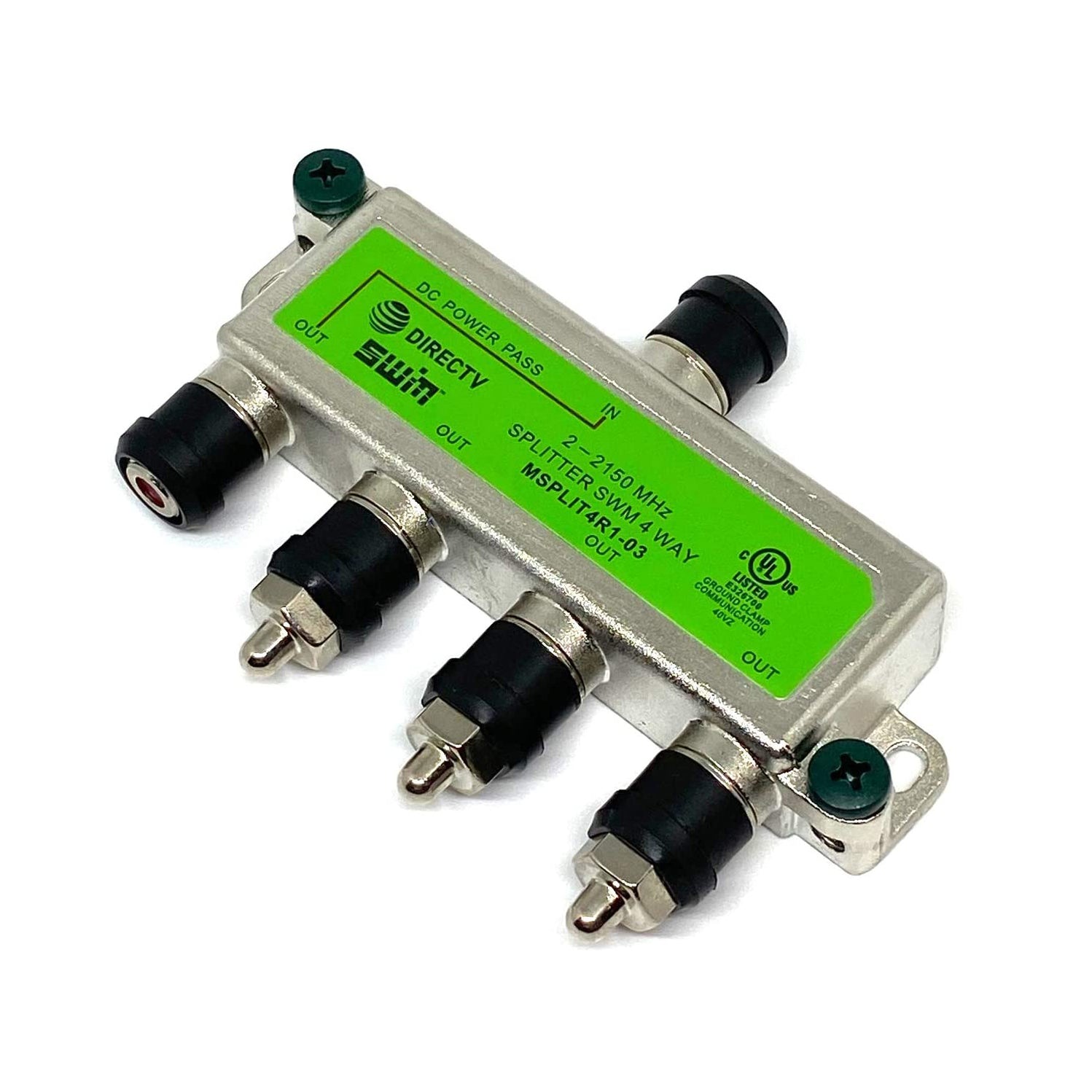 DirecTV AT&T 4Way SWM Power Passing Splitter — SatelliteSale