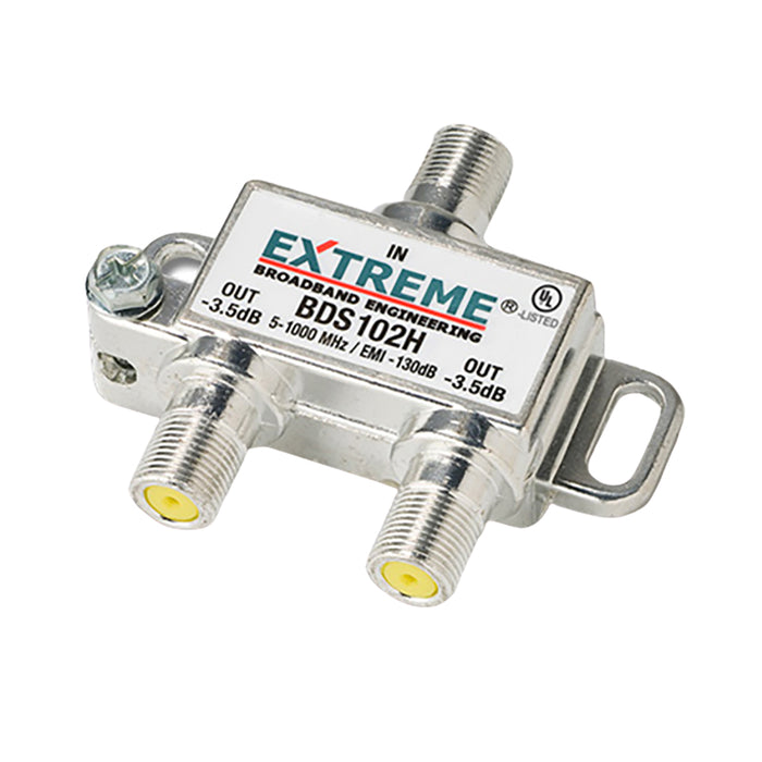 Divisor de cable coaxial digital de alto rendimiento Extreme/Amfenol de 2 vías de 1 Ghz BDS102H