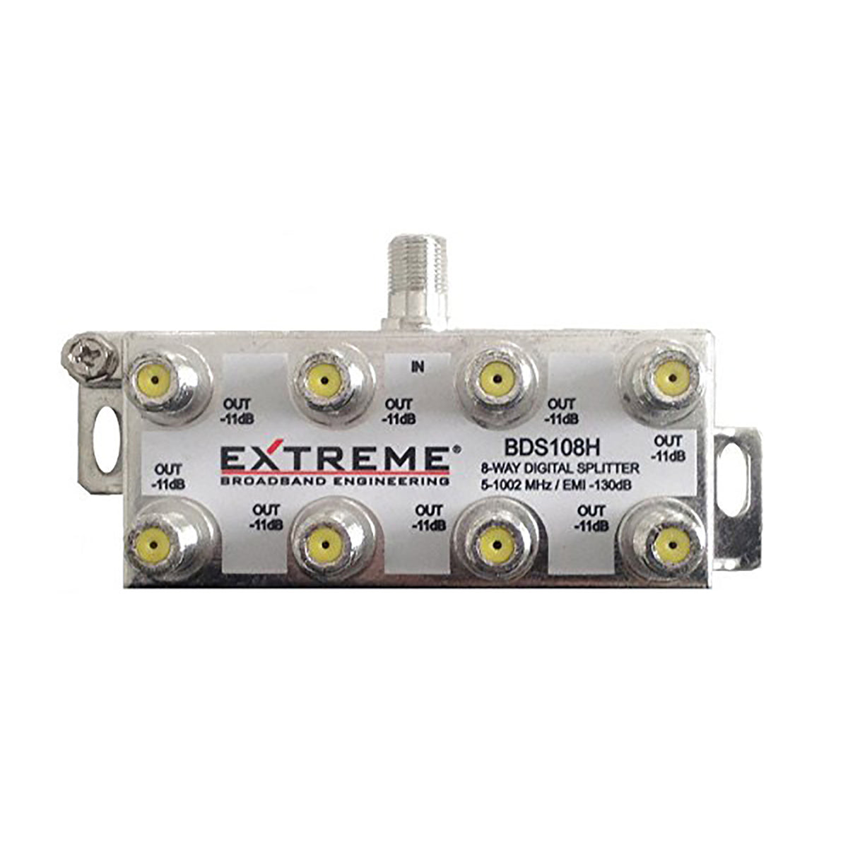 Extreme Broadband BDS108H 8-Way Digital Coaxial Splitter RG6 5