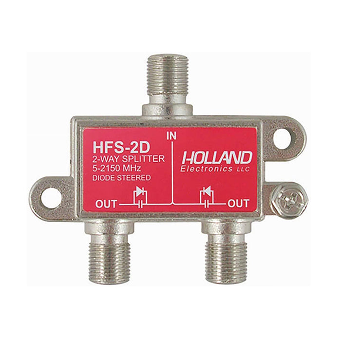 Holland (HFS2D) Divisor de 2 vías (5-2050 Mhz) Dirigido por diodo (HFS-2D)