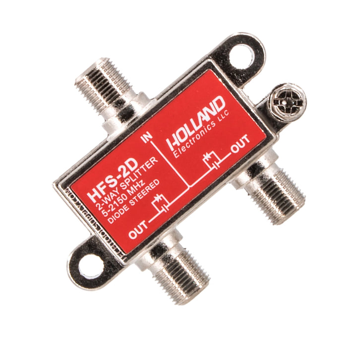 Holland Electronics 2-Way Diode Steered Splitter HFS-2D 5-2150 MHz Performance