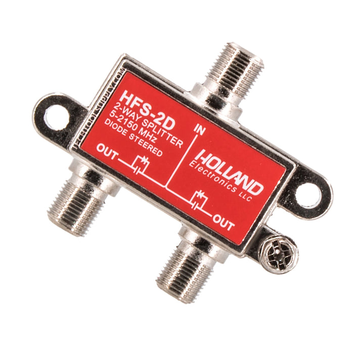 Holland Electronics Répartiteur à diode 2 voies HFS-2D Performance 5-2150 MHz