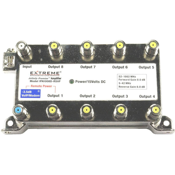 Extreme Broadband IPA1008D-RSVF Way Coaxial Splitter